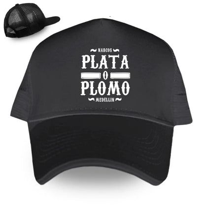 Funny Narcos Plata O Plomo Cotton Baseball Cap