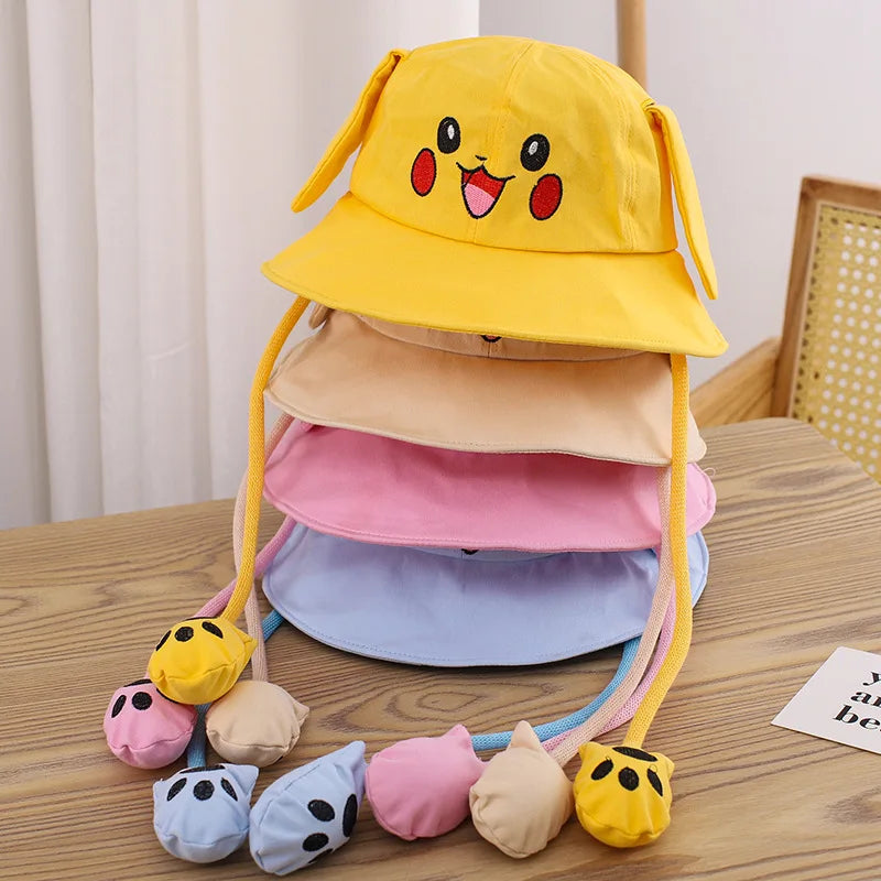 Kids Summer Cotton Hats Children Bucket Caps