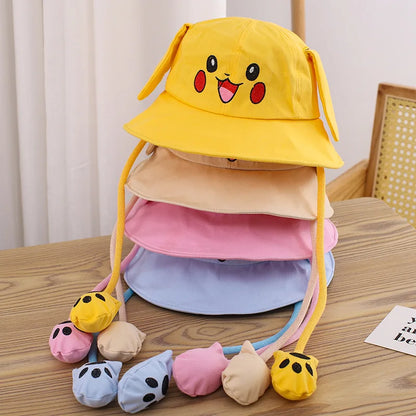 Kids Summer Cotton Hats Children Bucket Caps