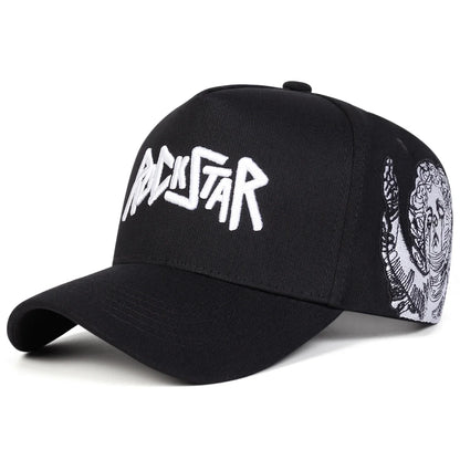 Unisex Rockstar LetterEmbroidery Baseball Caps Spring Autumn