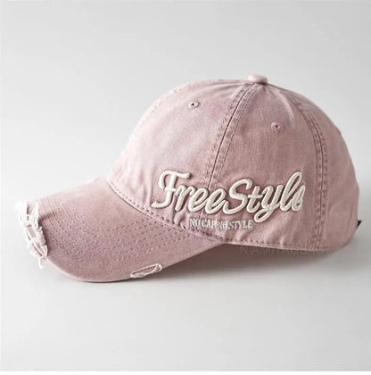 Vintage Washed Cotton Denim Unisex Baseball Cap