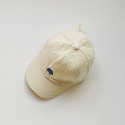 Lovely Flower Children Baseball Cap Solid Color Kids Duck Tongue Hat