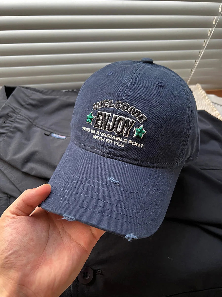 Letter Embroidery Baseball Hat for Men Women