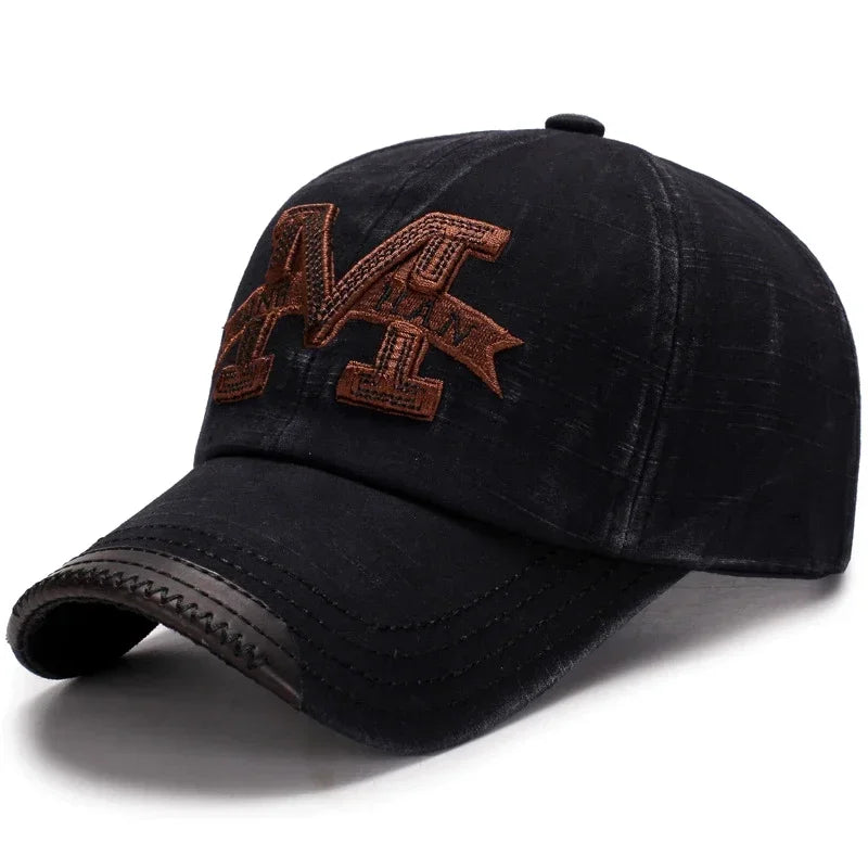 Spring and Autumn Washed Hats Mens Casual Old Baseball Caps