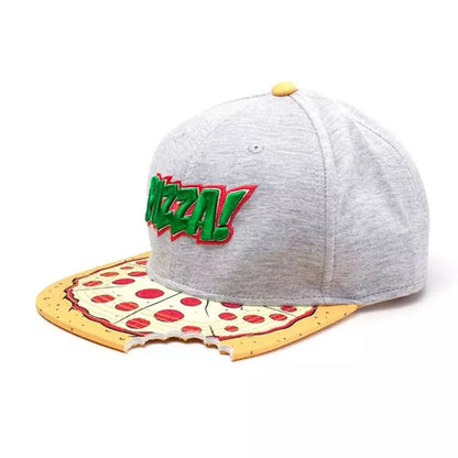 Pizza Cap Hip Hop Snapback Hat for Men Women Adult Outdoor Casual Baseball Cap