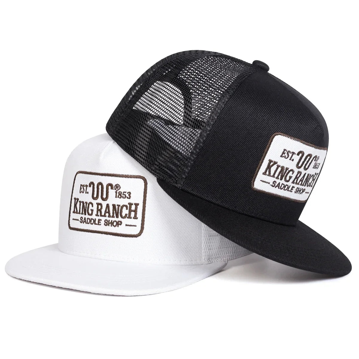 Unisex King Ranch Embroidery Hip-hop Net Hats Spring Summer