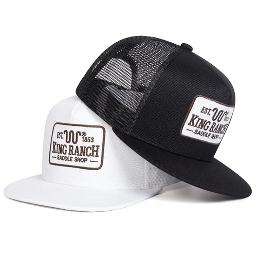 Unisex King Ranch Embroidery Hip-hop Net Hats Spring Summer