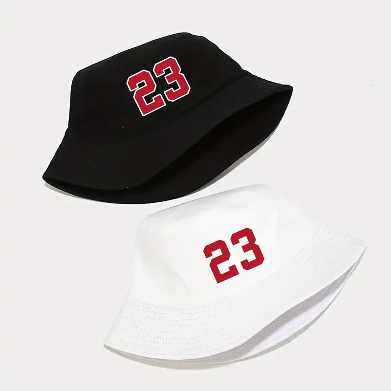 Number 23 Printed Bucket Hats Unisex Summer Beach Panama Hat