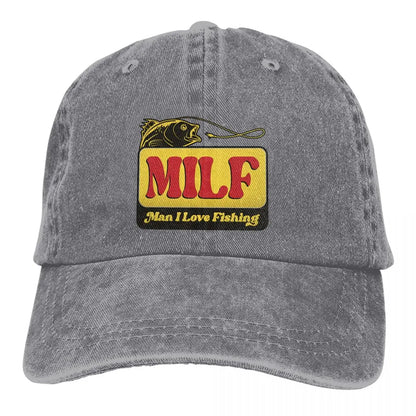 MILF Man I Love Fishing Baseball Cap Men Hats Women