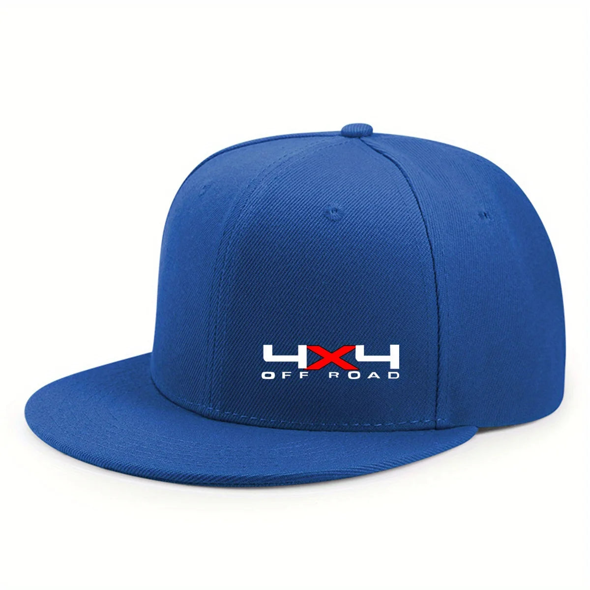 Unisex Adjustable Flat Brim Hip Hop Snapback Hat Solid Color Outdoor Daily Wear