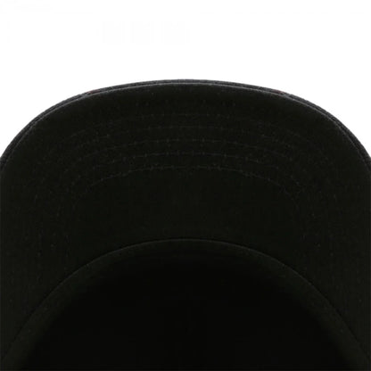 Fashion Hat PLATED Cap Woolen Red Checkered Iron Logo Adjustable Hat Flat Brimmed Hat Sun Hat