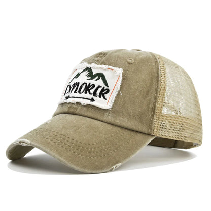 Outdoor Casual Cap For Men Women Simple Letter Patch Design Baseball Cap Summer