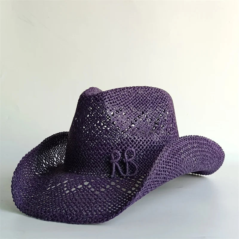 Western Cowboy Straw Hat Letter Straw Hats