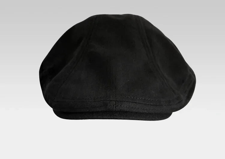 Summer Linen Breathable Big Size Berets Newsboy Caps