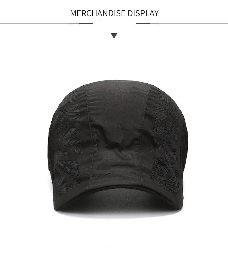 Summer Hat Men Casual Baseball Cap Fast Drying Breathable Forward Cap Outdoor Sun Protection Shade Baseball Cap