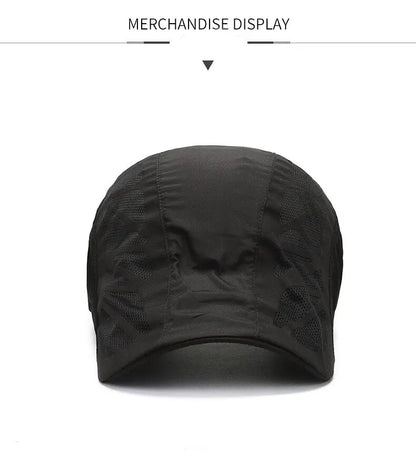 Summer Hat Men Casual Baseball Cap Fast Drying Breathable Forward Cap Outdoor Sun Protection Shade Baseball Cap