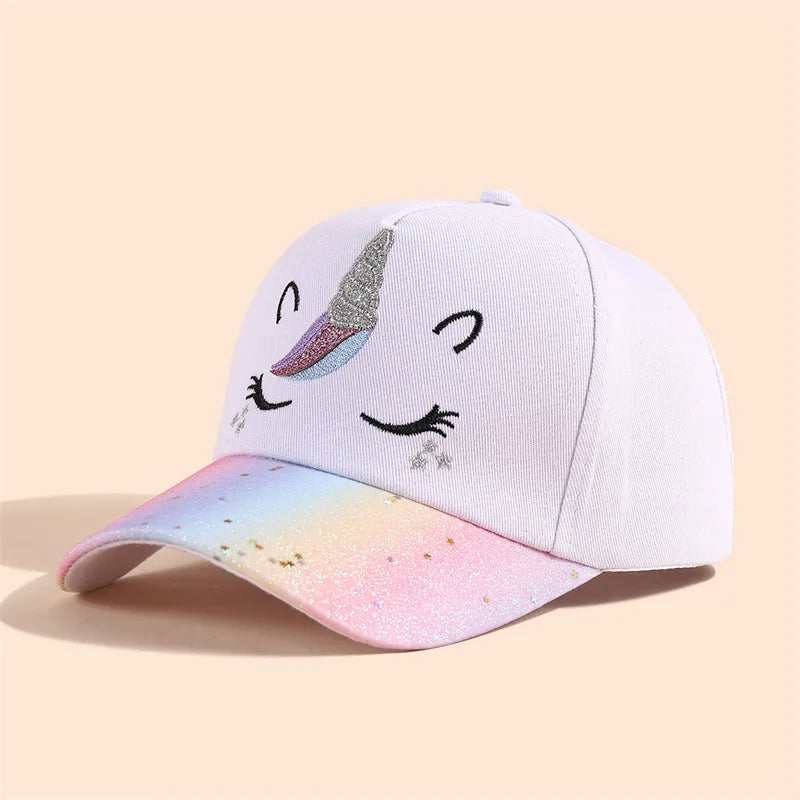 New Cartoon Children Baseball Cap Kids Girls Sun Hat Adjustable