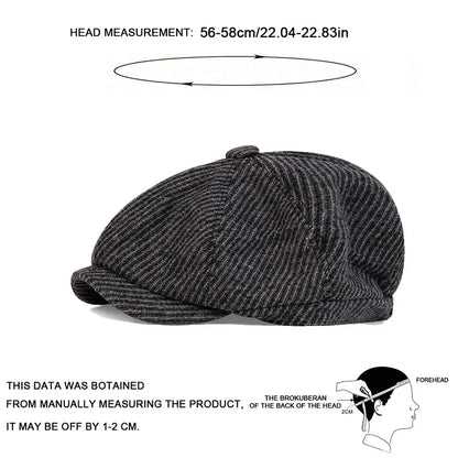 Unisex Retro Newsboy Caps Men British Painters Hats