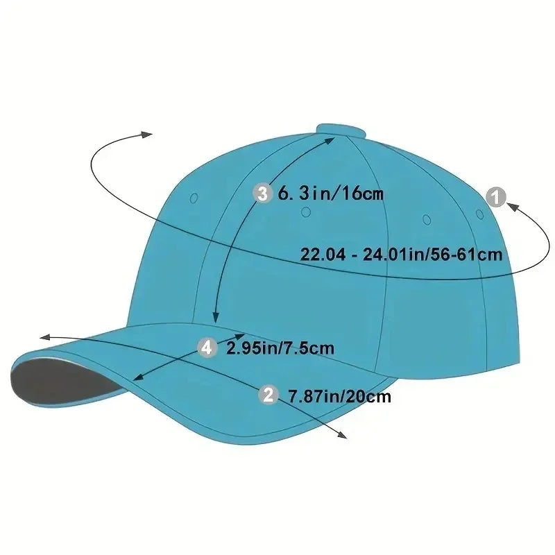 1/6PCS/Set Embroidered Baseball Cap For Women Men Spring Summer
