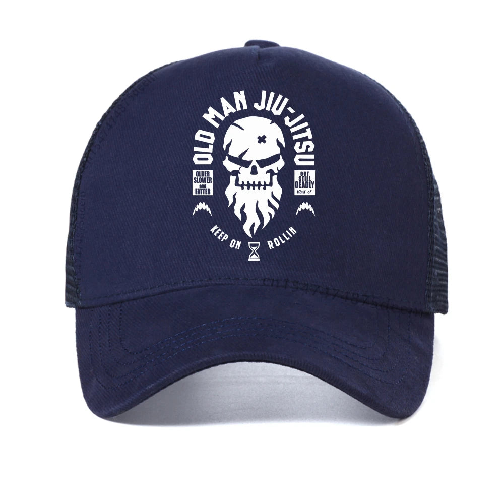 D Old Man Jiu Jitsu Baseball Cap Summer Men