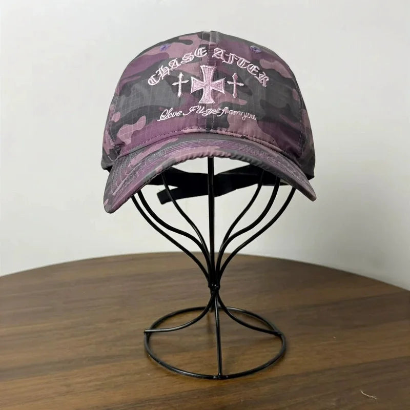 2026 New Summer Fashion Camouflage Plaid Baseball Cap