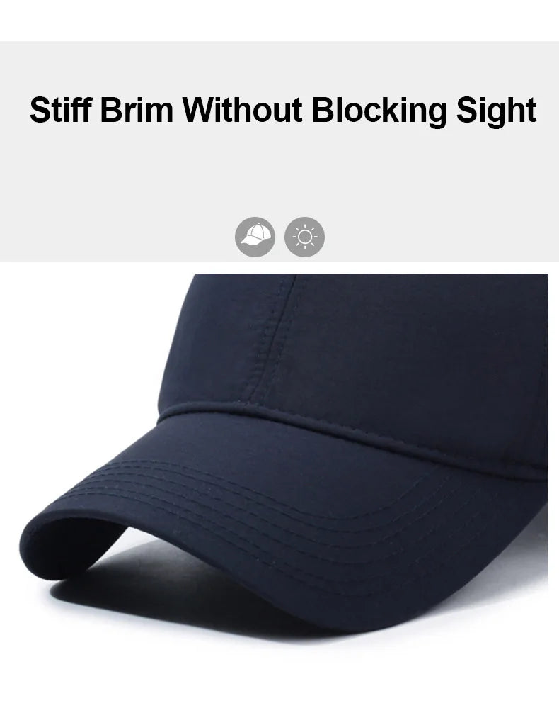 Cycling Baseball Cap Mesh Breathable Sun Hat Quick Dry Lightweight Fishing UV Protection Outdoor Summer Casual Cap
