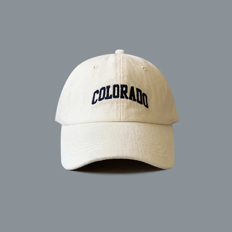 Washed and Fuzzed Alphabet Baseball Cap for Women