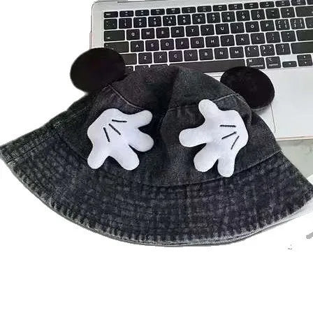 Cartoon Retro Washed Cowboy Fisherman Caps Women's