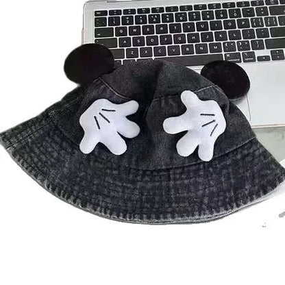 Cartoon Retro Washed Cowboy Fisherman Caps Women's