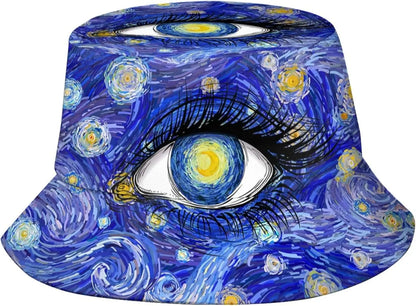 Irises 2 Van Gogh Bucket Hats for Women Men Fashion Summer Fisherman Cap