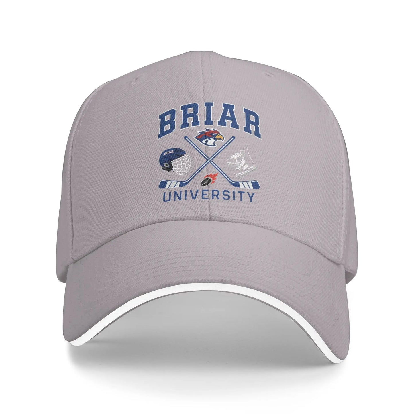 Off Campus Briar University Hockey Cap Men's Women's  Fashion Baseball Cap