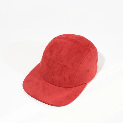 Suede Velvet 5 Panels Cap Flat Bill Running Hat