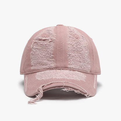 Washed Soft-Top Distressed Men's Large-Head Circumference Baseball Cap
