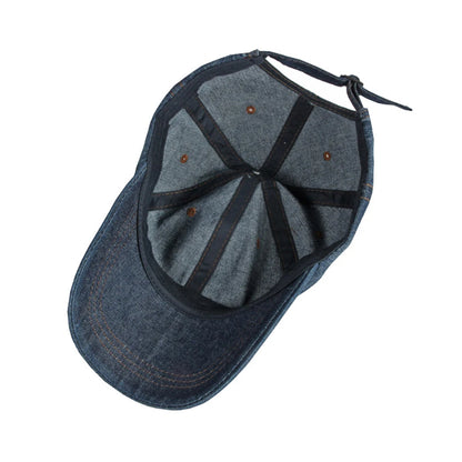 Blue Denim Hat For Men Summer Baseball Caps