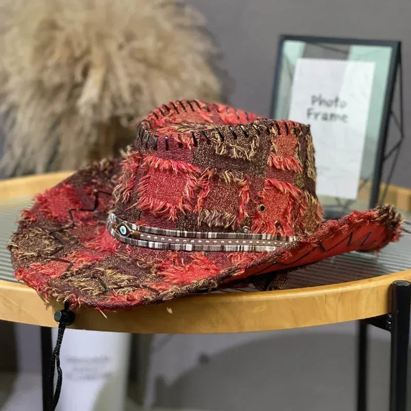 Vintage Cowboy Hat UPF 50+ - Western Wide Brim Sun Hat