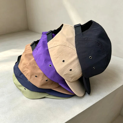 2026 Lightweight Breathable Five-Piece Flat-Brim Baseball Cap