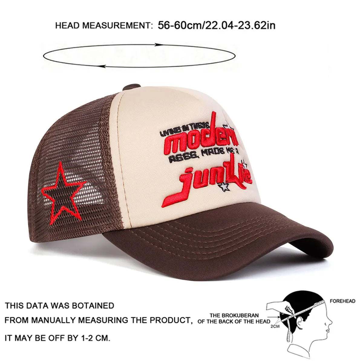 Unisex Modern Junkie Letter Embroidery Baseball Net Caps Spring and Summer