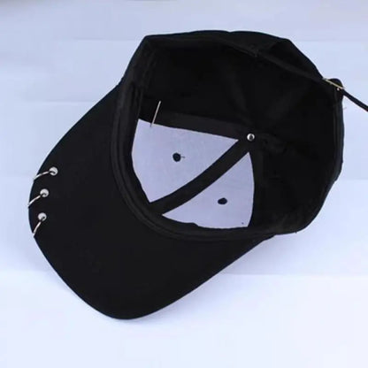 Baseball Cap With Circle Ring Snapback Hats For Women Men