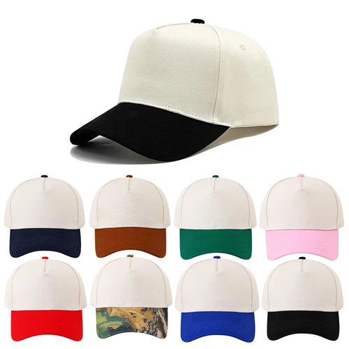 Retro Color Blocked Baseball Cap Outdoor Leisure Sports