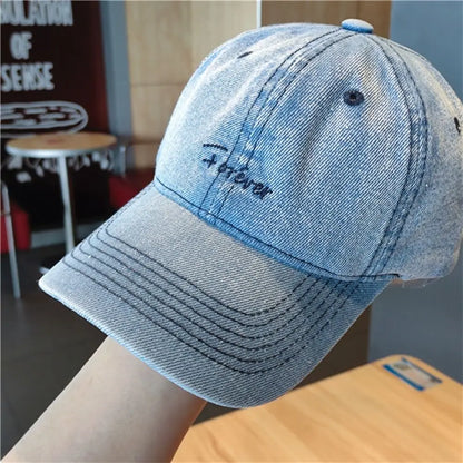 Fashion Denim Washed Baseball Cap Vintage Outdoor Cap