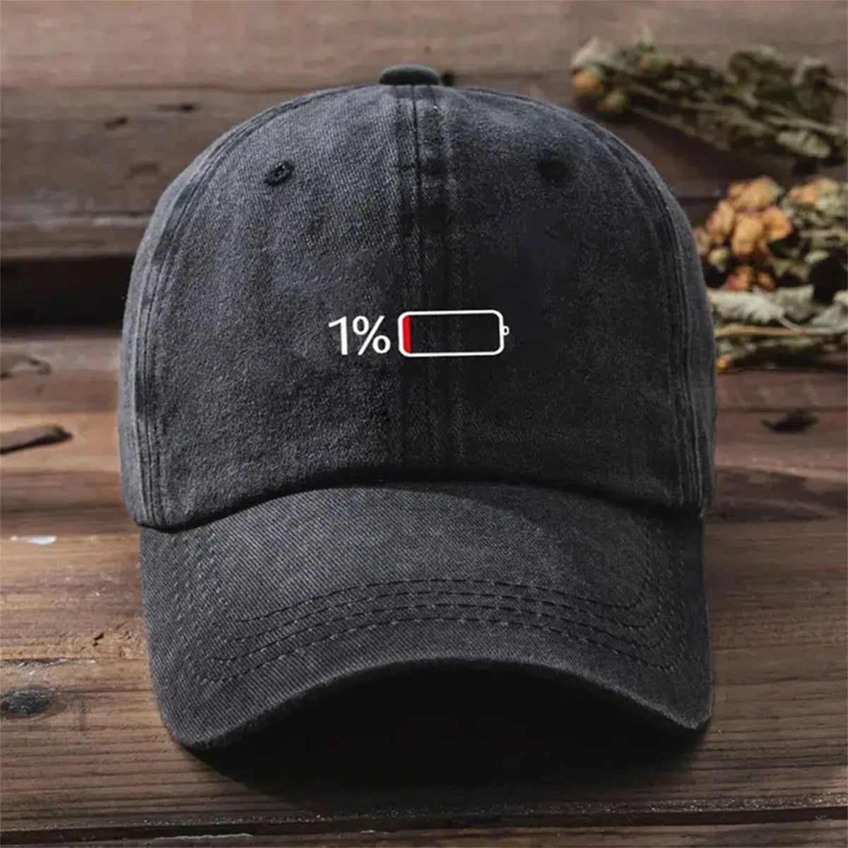 Unisex Adults Baseball Cap Low Battery Printing For Women And Men