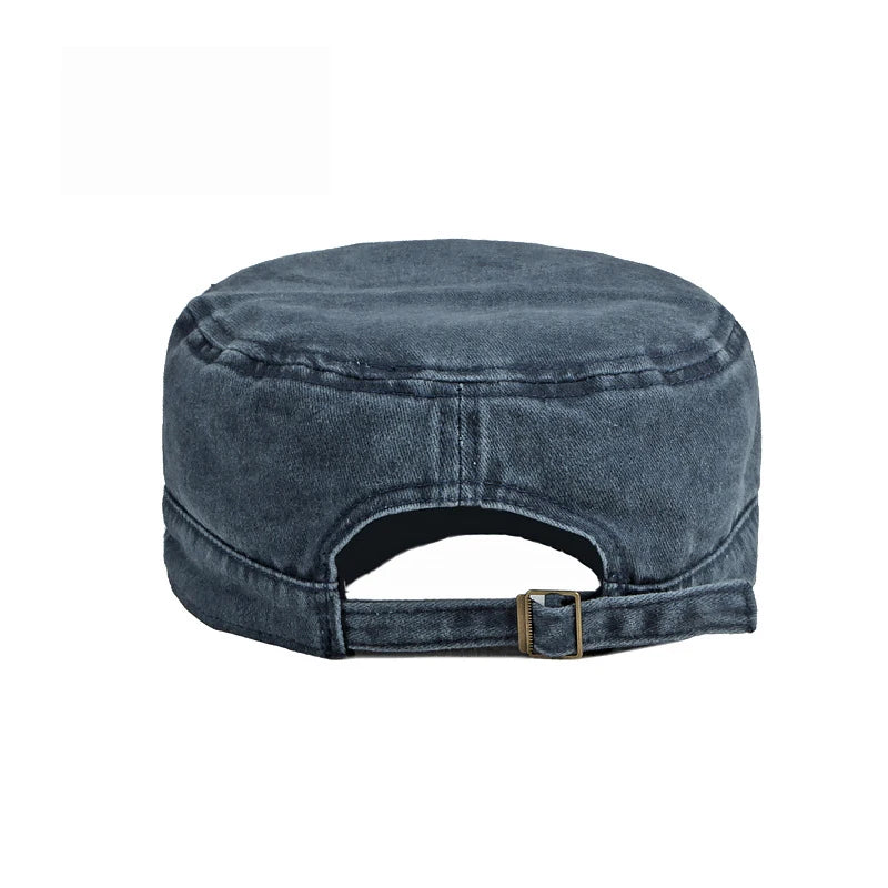 Spring Summer Short Brim Army Hat Men Women Outdoor Retro Washed Cotton