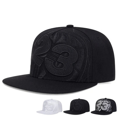 Unisex Number 23 Basketball Embroidery Hip Hop Hat