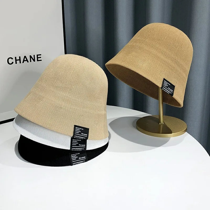 Women's Summer Panama Multicolor Bucket Hat