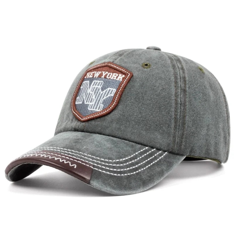 Unisex Adjustable NY Embroidery Baseball Cap All Seasons