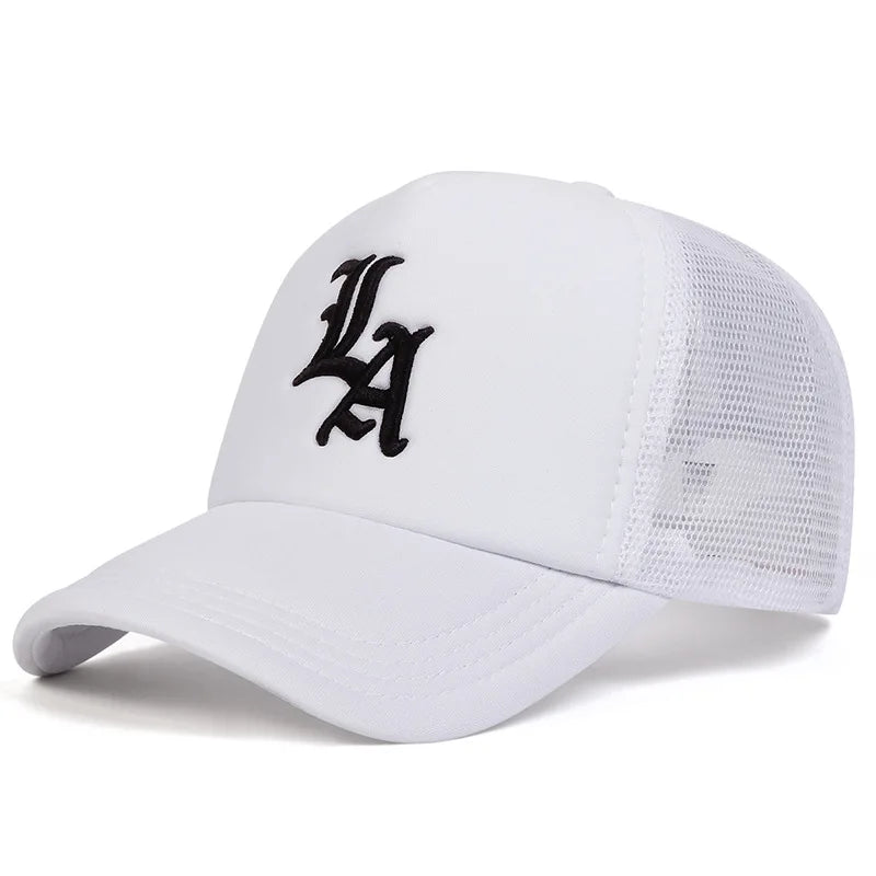 Unisex Letter Embroidery Baseball Net Caps Spring and Summer Outdoor Adjustable Casual Hats Sunscreen Hat