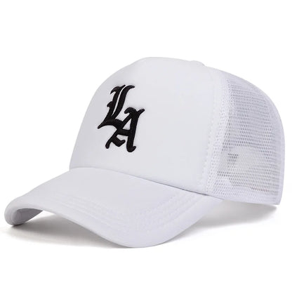 Unisex Letter Embroidery Baseball Net Caps Spring and Summer Outdoor Adjustable Casual Hats Sunscreen Hat