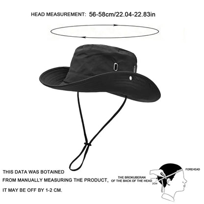 Men Silver Porosity Of Quick Drying Material Bucket Hats
