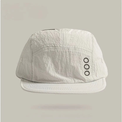 Korean 5‑Panel Letter Printed Baseball Cap