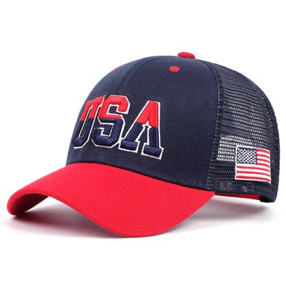 Fashion Fastball Cap Classic USA Embroidered American Flag Baseball Caps For Men Women